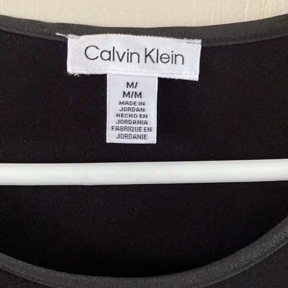 Calvin Klein mixed media top - Picture 3 of 4